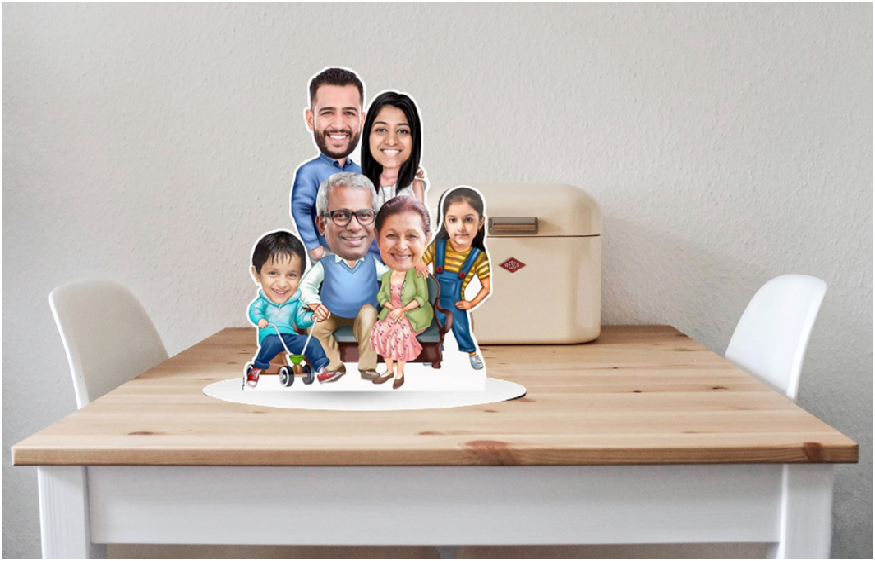 Bring Smile in Your Family by Buying Family Caricature